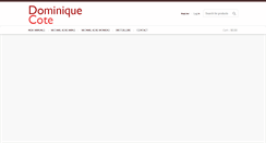 Desktop Screenshot of dominiquecote.com