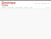 Tablet Screenshot of dominiquecote.com
